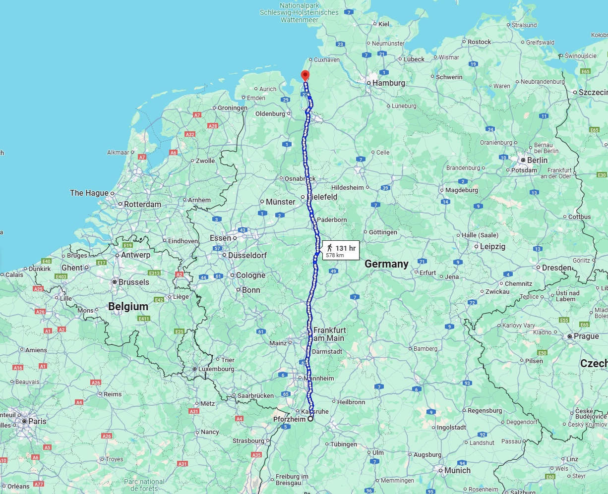 Anreise von Pforzheim Zu Bremerhaven Über 