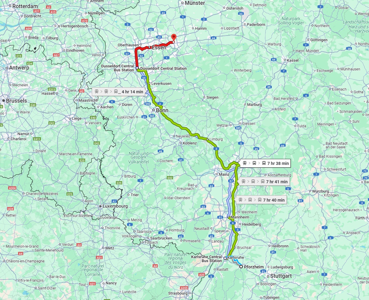 Anreise von Pforzheim Zu Dortmund Über 