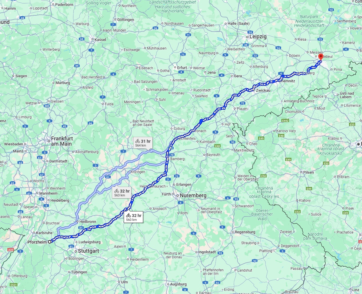 Anreise von Pforzheim Zu Dresden Über 