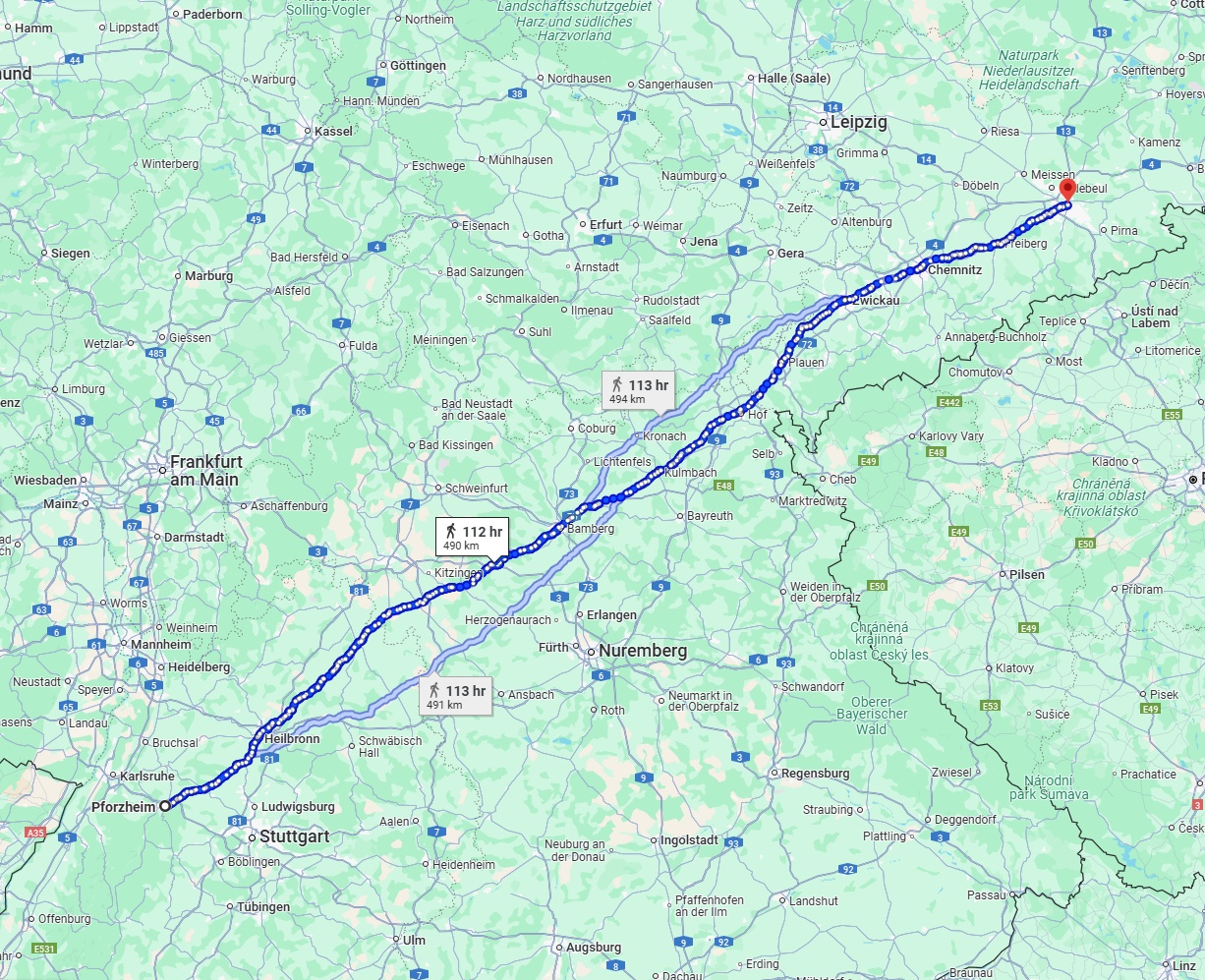 Anreise von Pforzheim Zu Dresden Über 