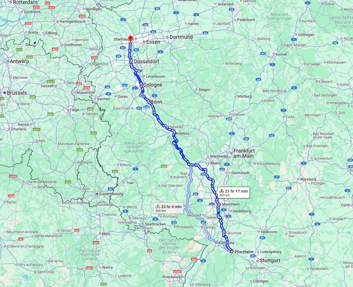 Anreise von Pforzheim Zu Duisburg Über 