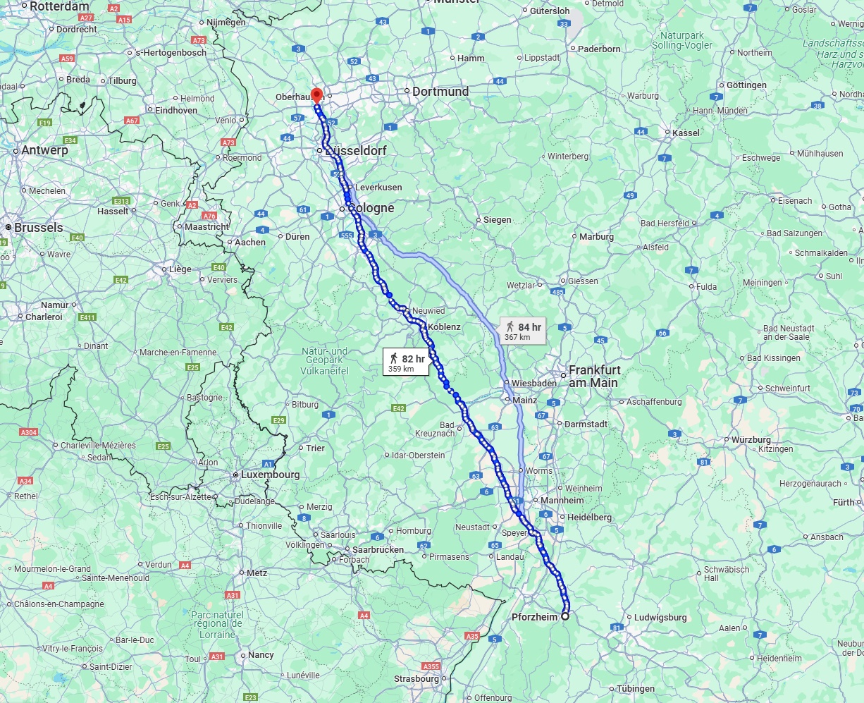 Anreise von Pforzheim Zu Duisburg Über 