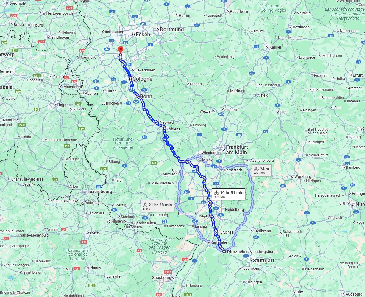 Anreise von Pforzheim Zu Düsseldorf Über 