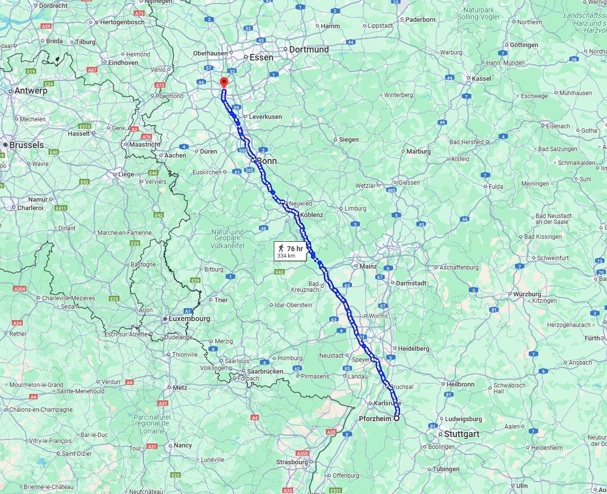 Anreise von Pforzheim Zu Düsseldorf Über 