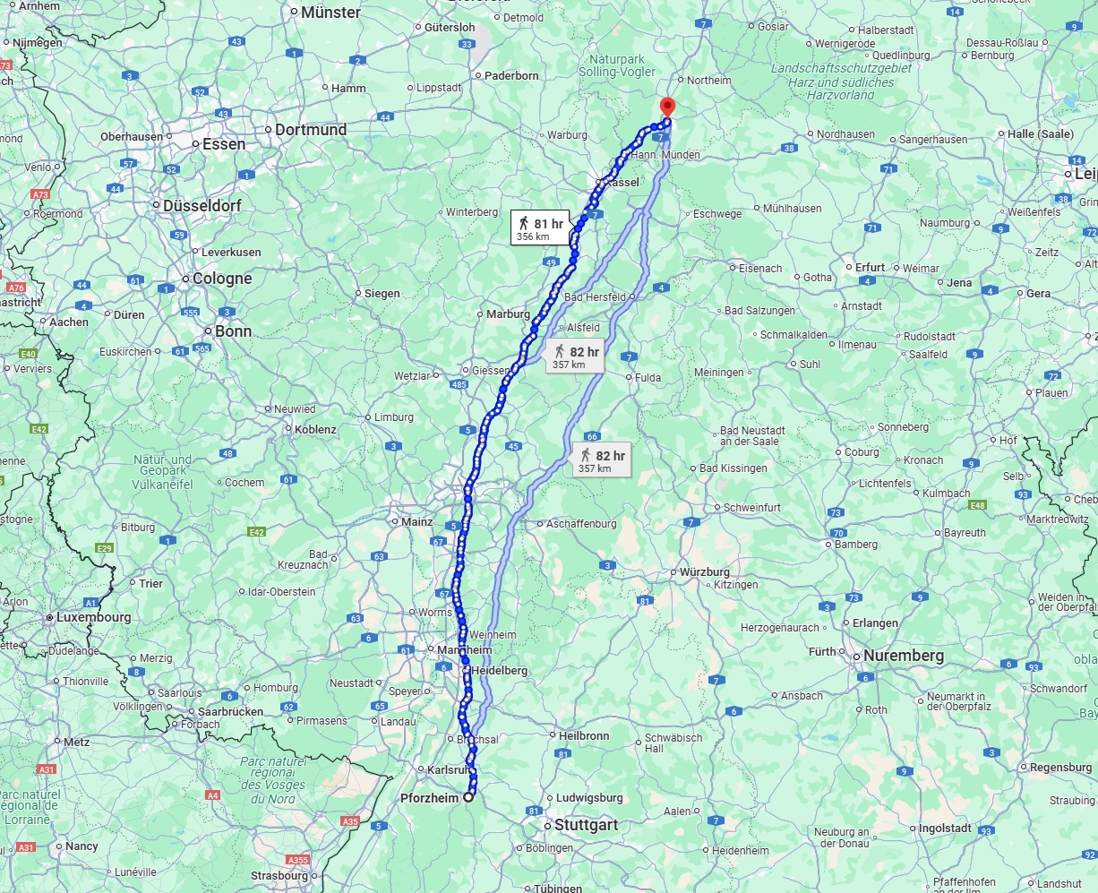 Anreise von Pforzheim Zu Göttingen Über 