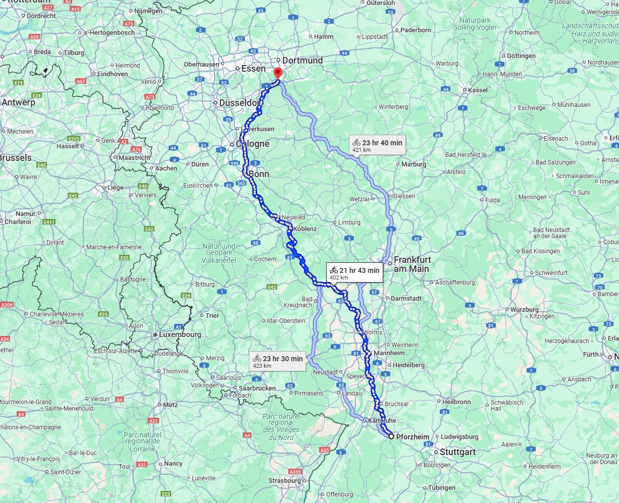 Anreise von Pforzheim Zu Hagen Über 