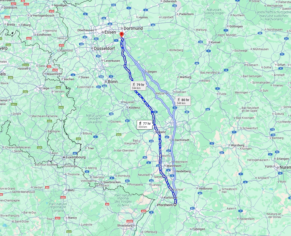 Anreise von Pforzheim Zu Hagen Über 