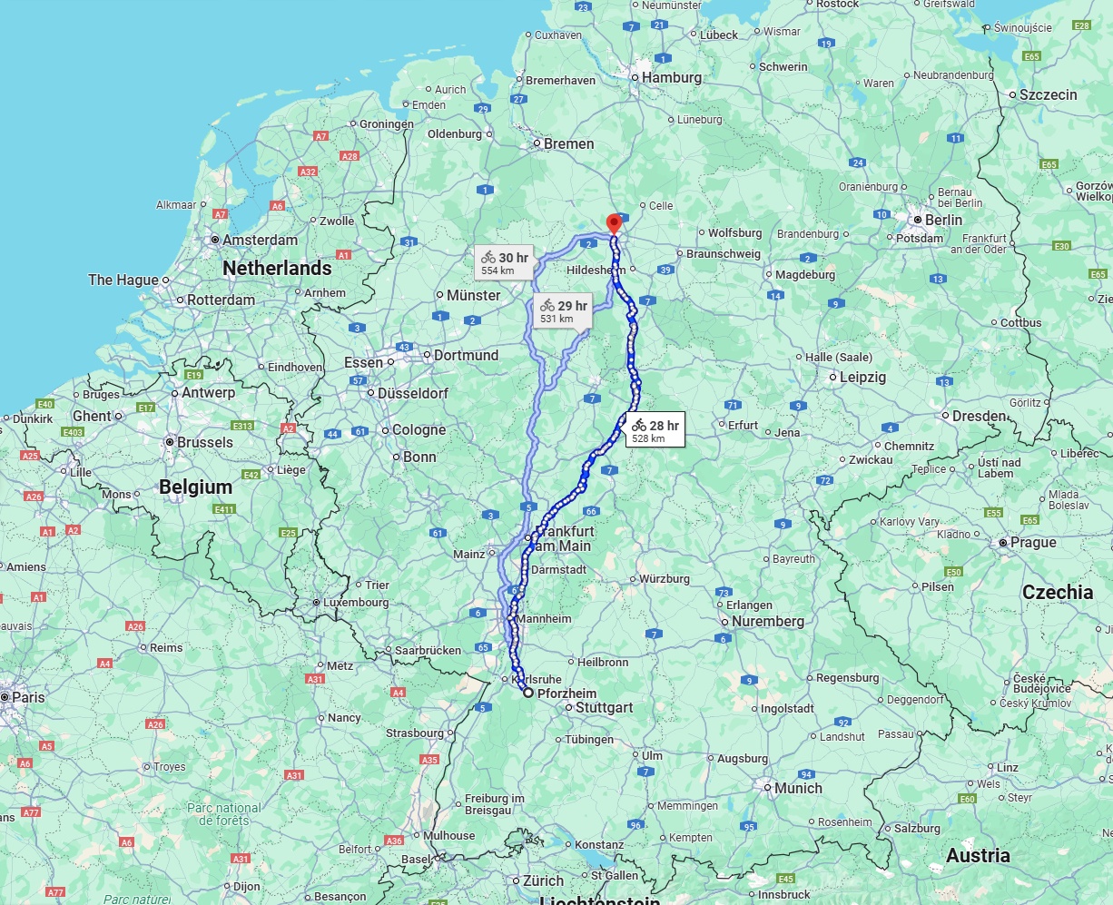 Anreise von Pforzheim Zu Hannover Über 