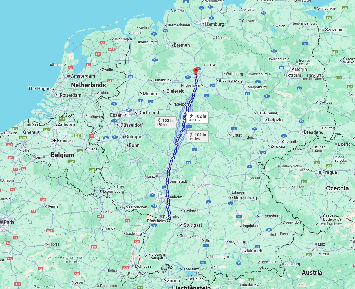 Anreise von Pforzheim Zu Hannover Über 