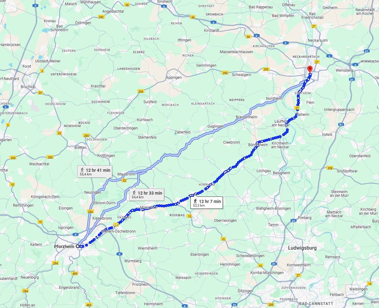 Anreise von Pforzheim Zu Heilbronn Über 