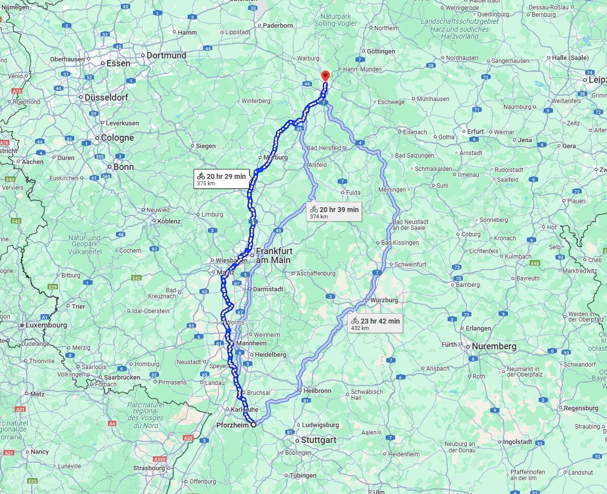 Anreise von Pforzheim Zu Kassel Über 