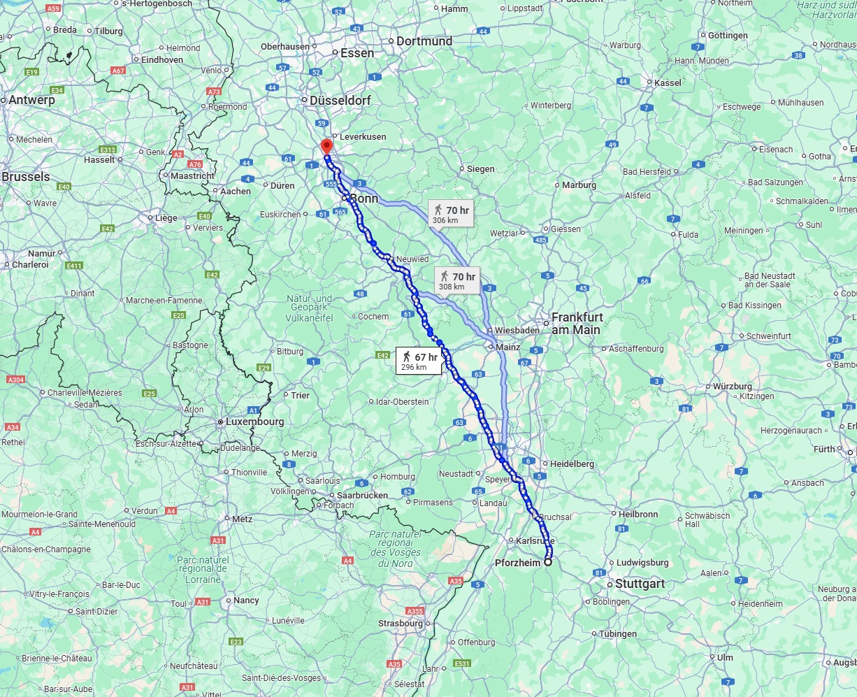 Anreise von Pforzheim Zu Köln Über 