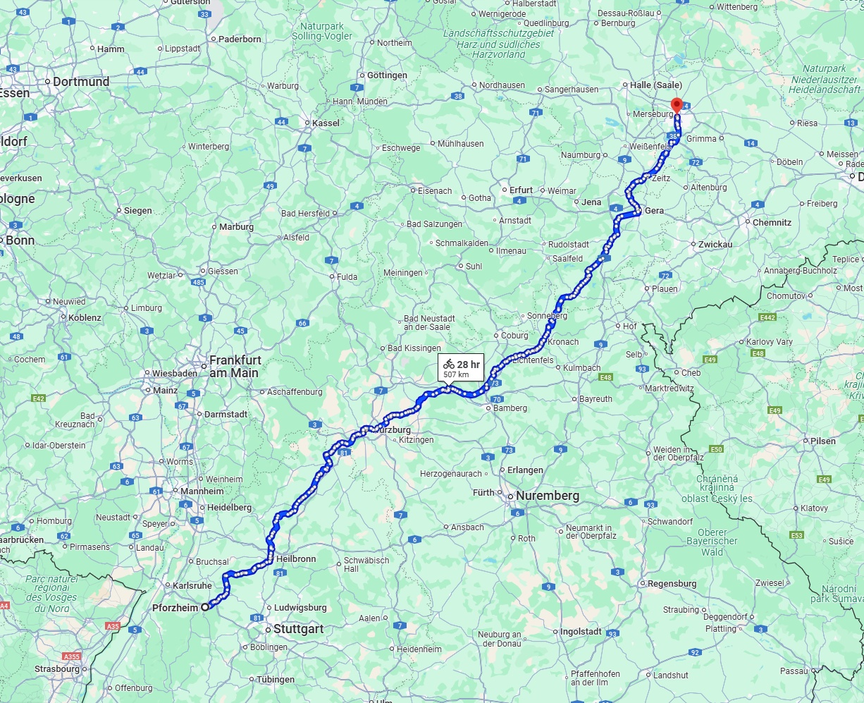Anreise von Pforzheim Zu Leipzig Über 