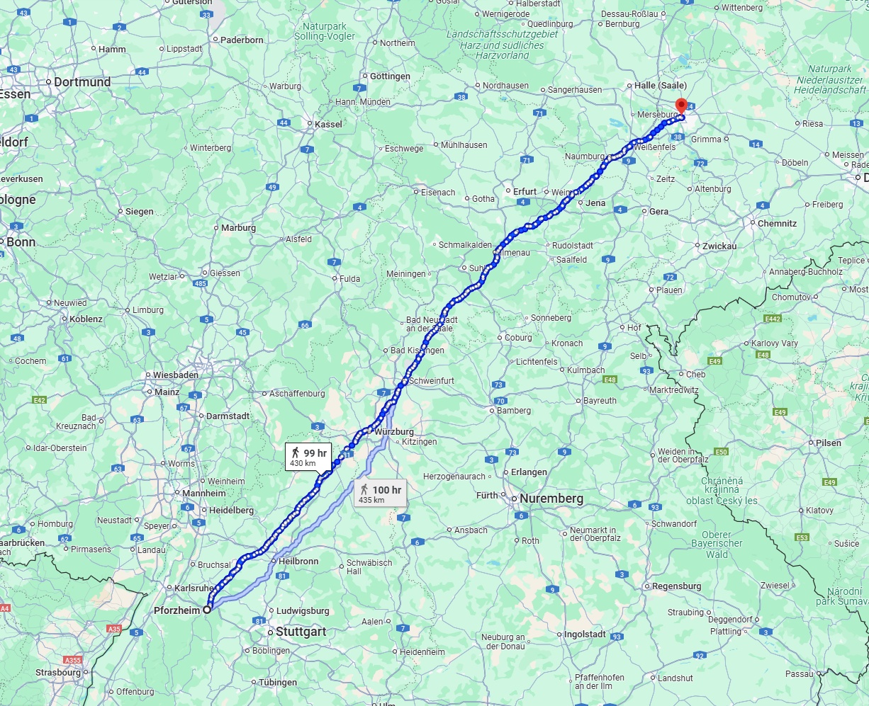 Anreise von Pforzheim Zu Leipzig Über 