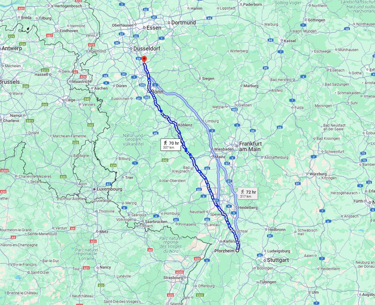 Anreise von Pforzheim Zu Leverkusen Über 