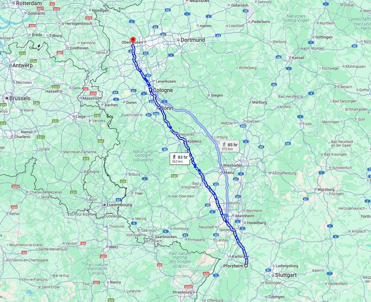 Anreise von Pforzheim Zu Moers Über 