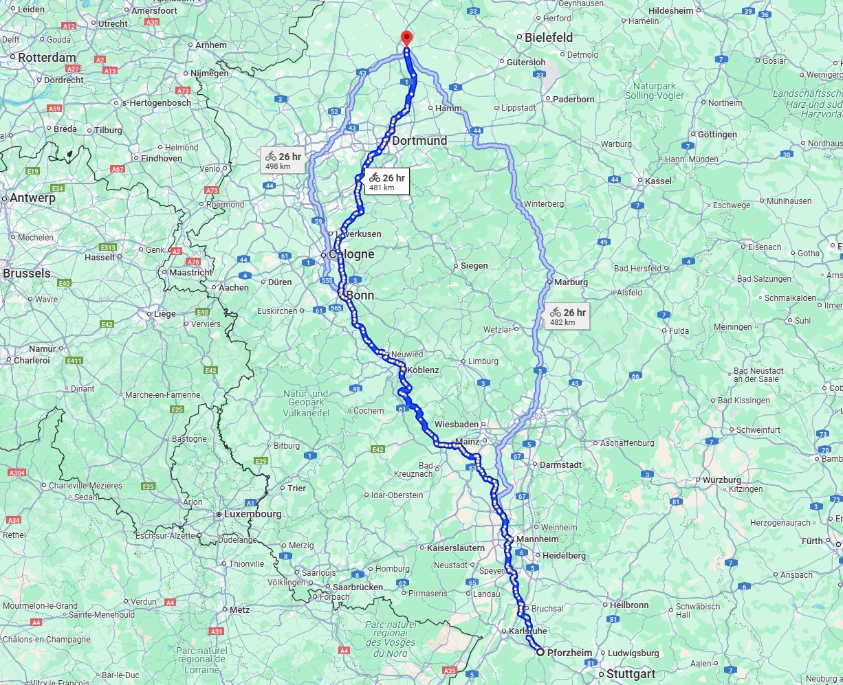 Anreise von Pforzheim Zu Münster Über 