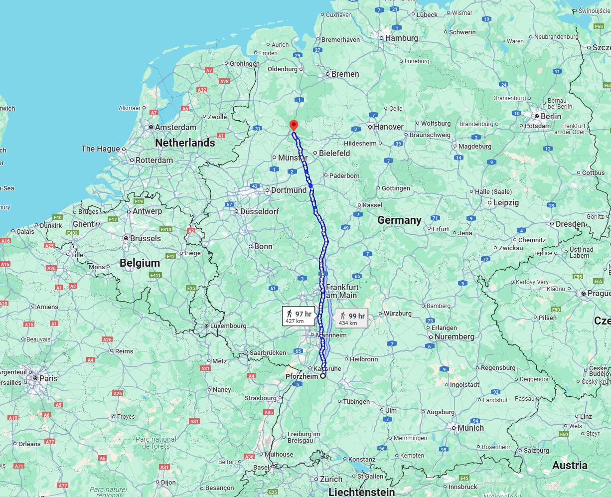 Anreise von Pforzheim Zu Osnabrück Über 
