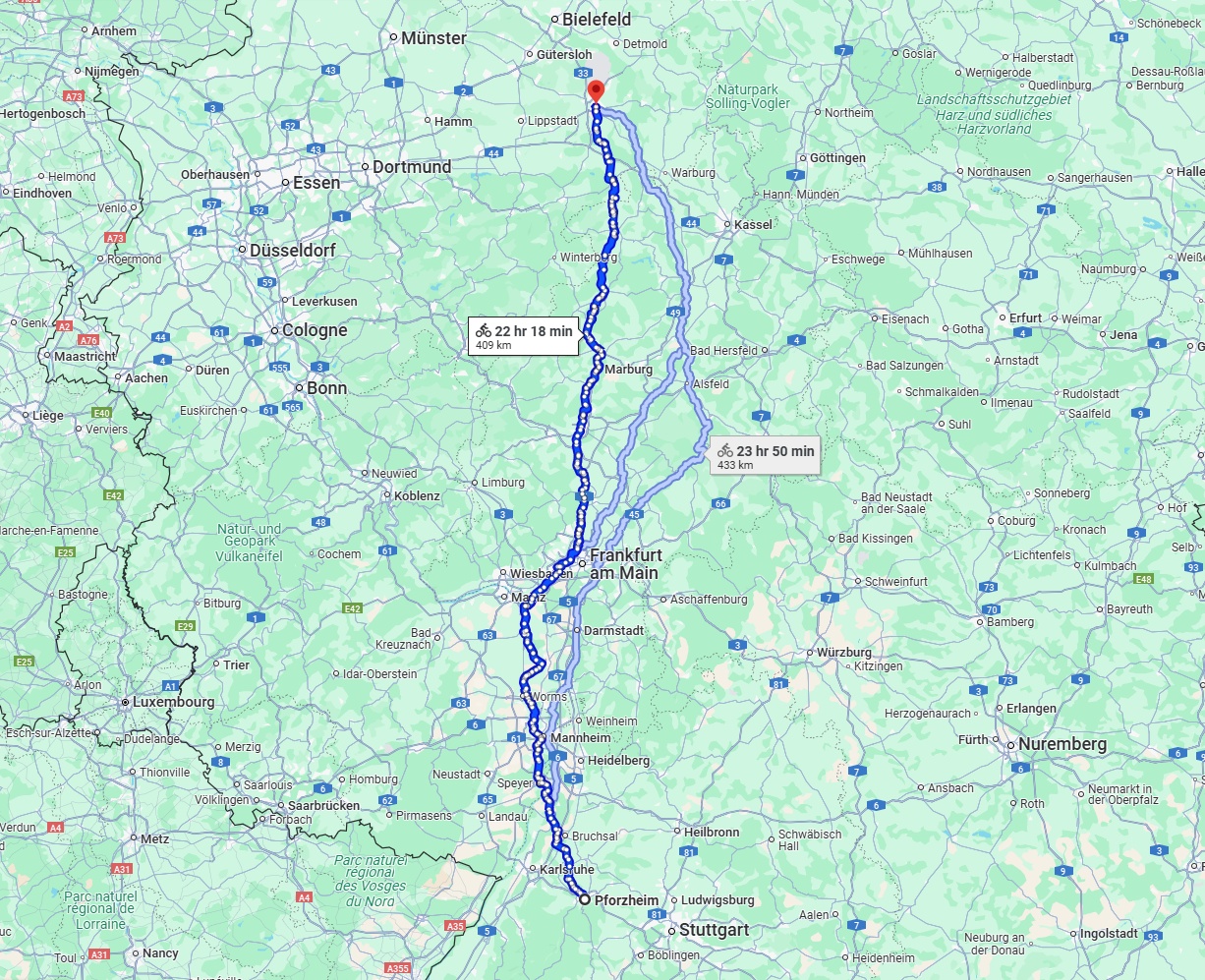Anreise von Pforzheim Zu Paderborn Über 