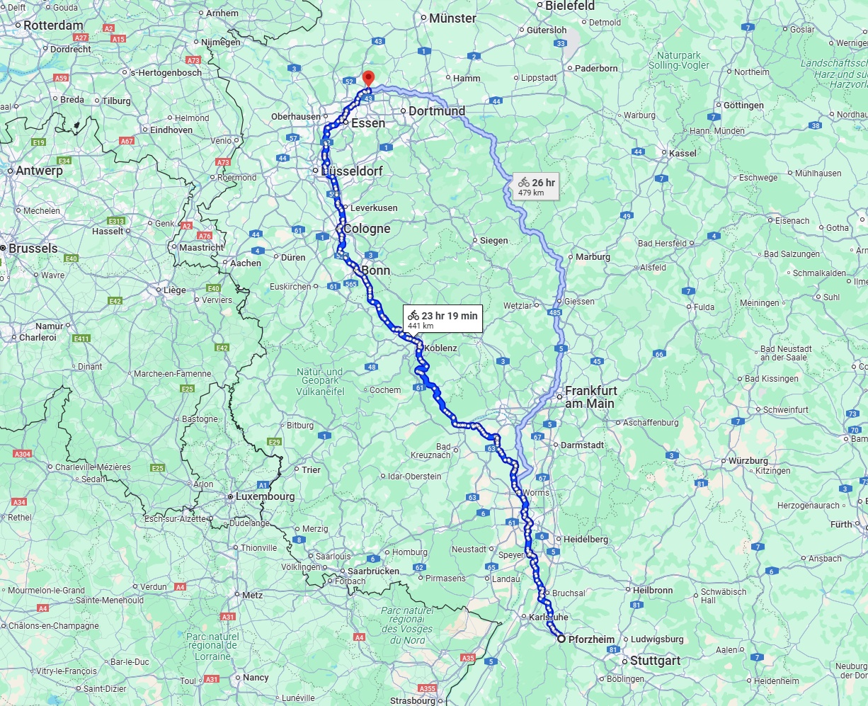Anreise von Pforzheim Zu Recklinghausen Über 