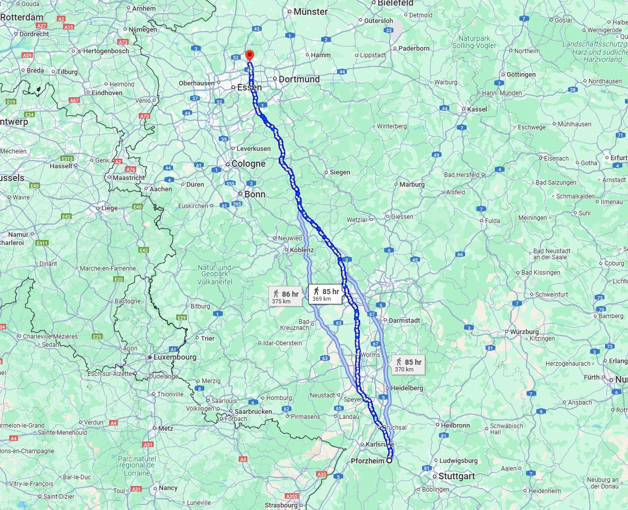 Anreise von Pforzheim Zu Recklinghausen Über 