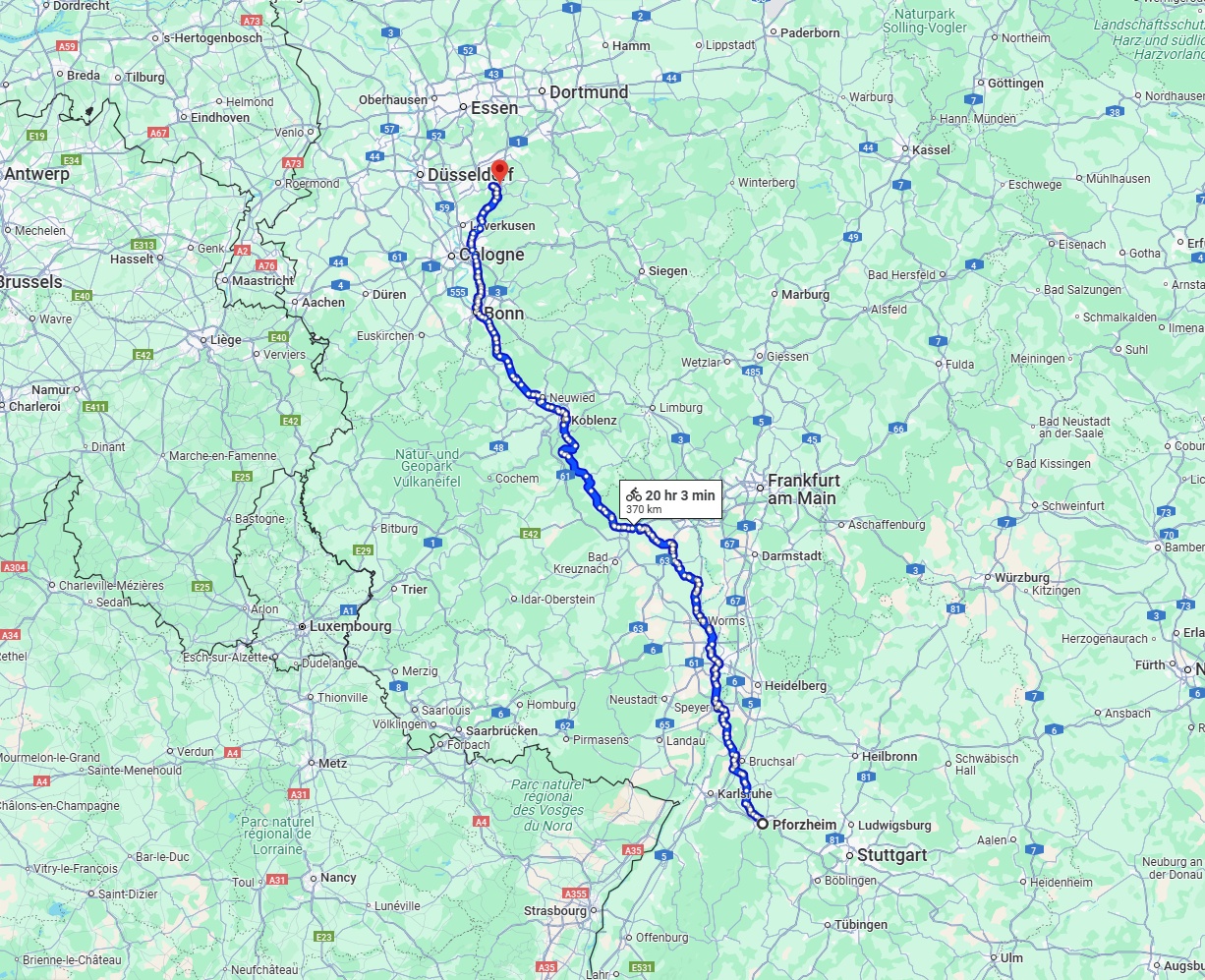 Anreise von Pforzheim Zu Remscheid Über 
