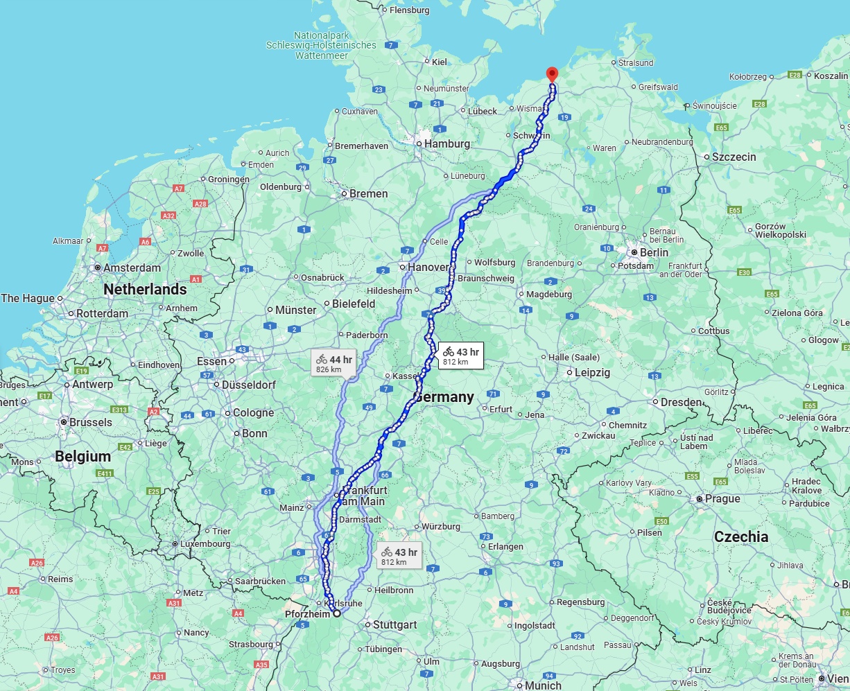 Anreise von Pforzheim Zu Rostock Über 