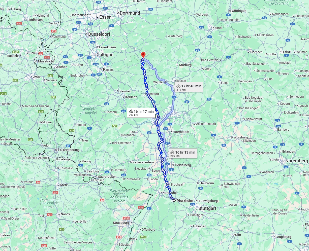 Anreise von Pforzheim Zu Siegen Über 