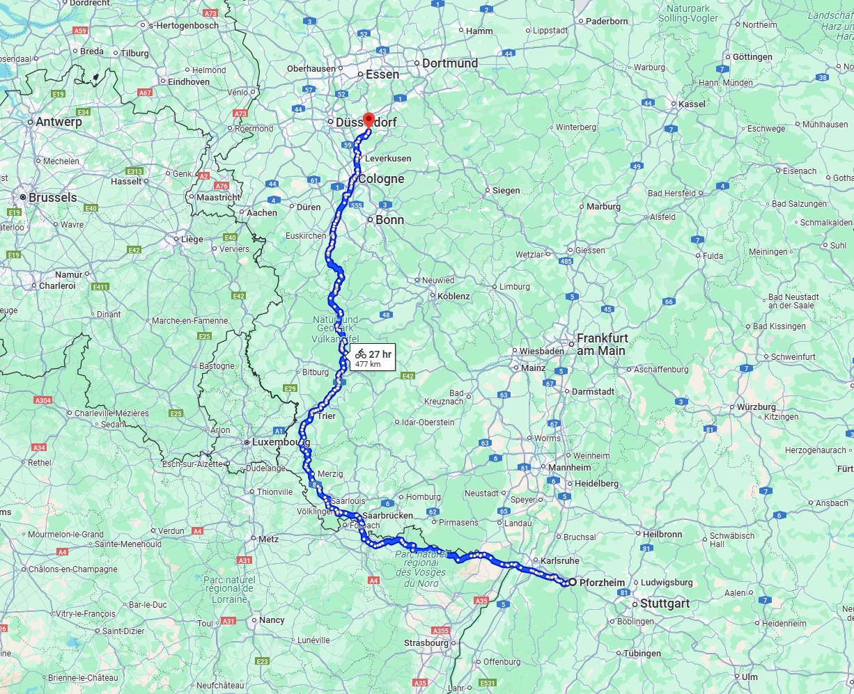 Anreise von Pforzheim Zu Solingen Über 