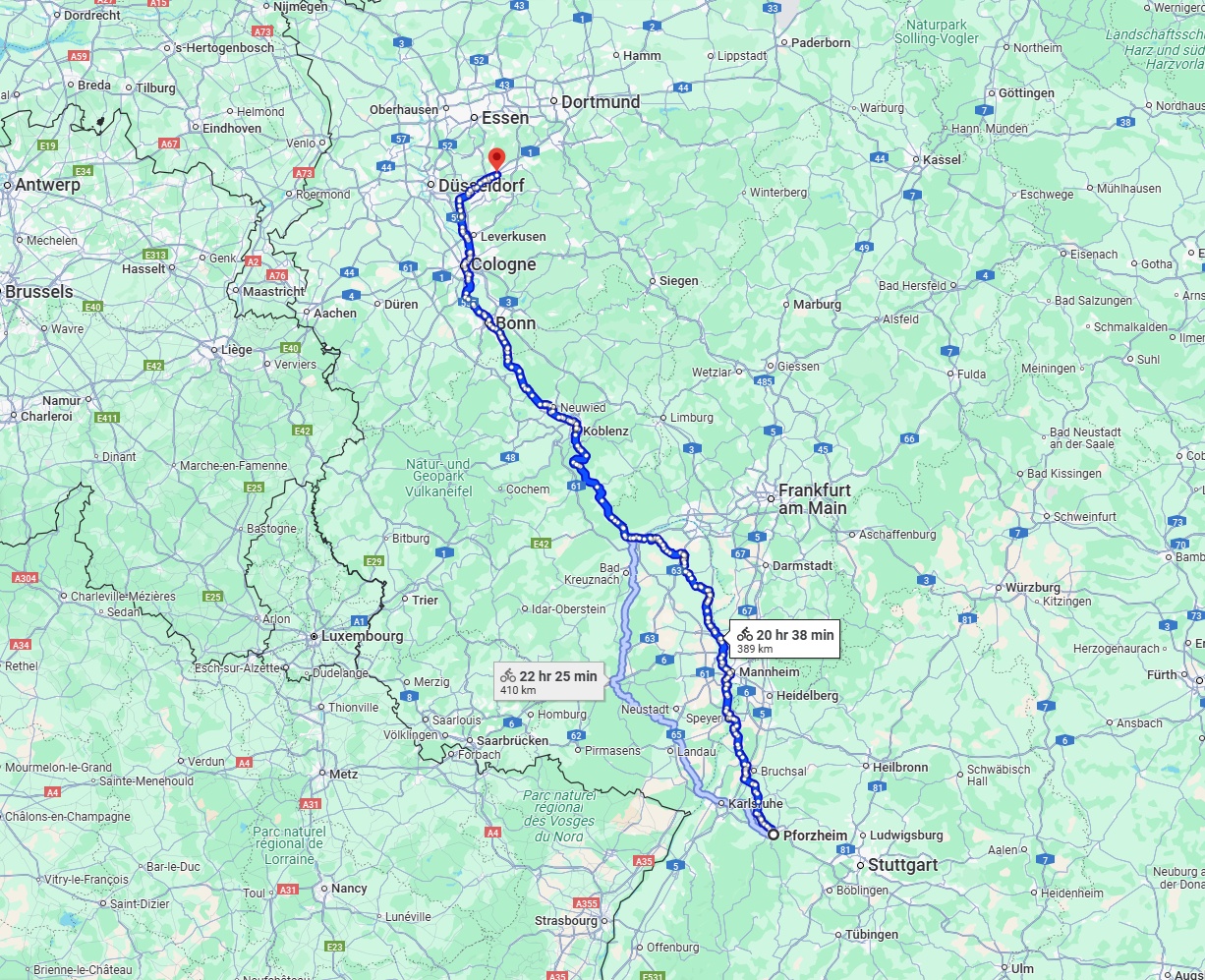 Anreise von Pforzheim Zu Wuppertal Über 