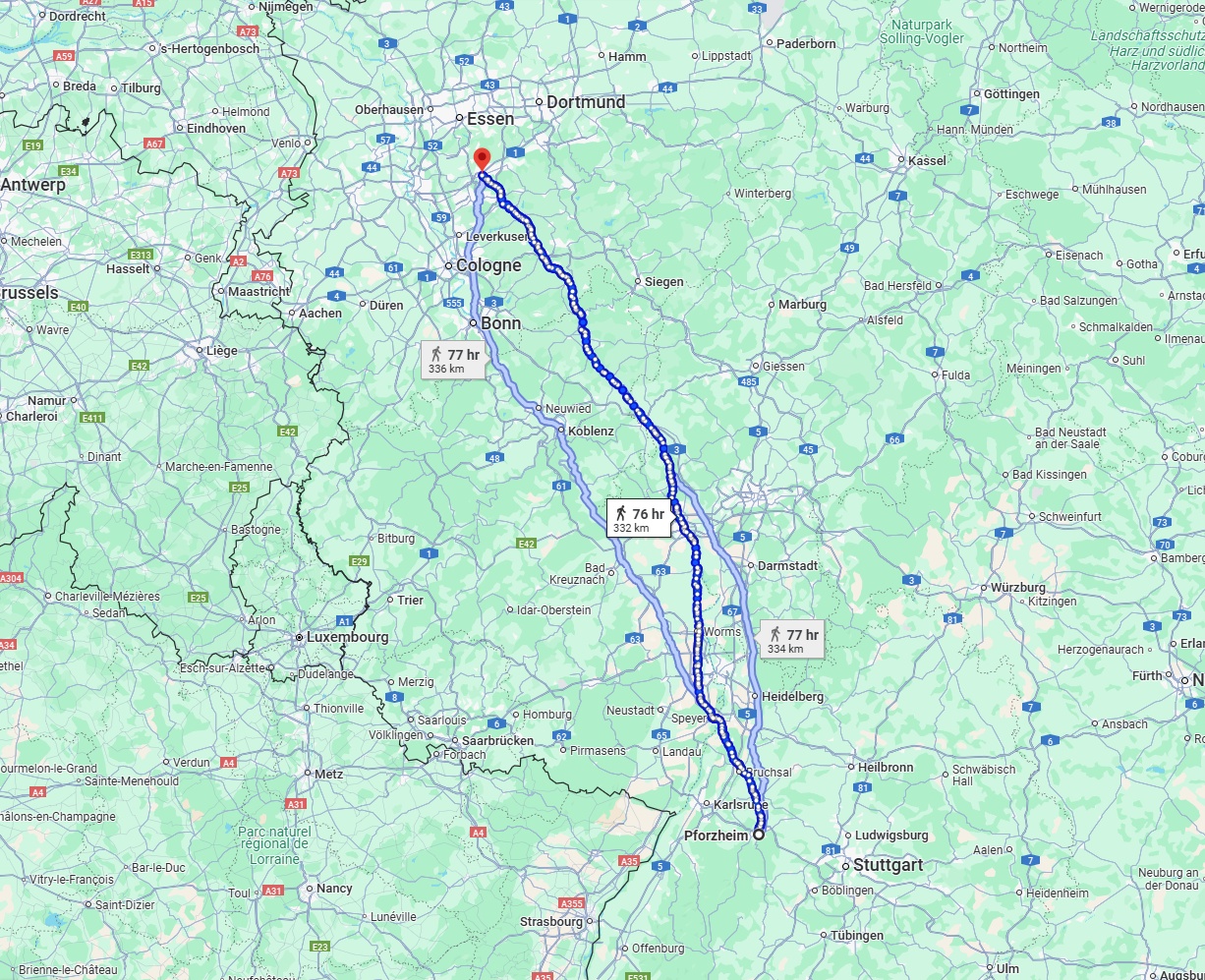 Anreise von Pforzheim Zu Wuppertal Über 