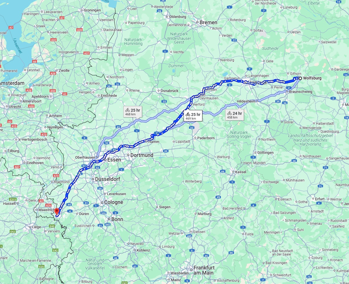 Anreise von Wolfsburg Zu Aachen Über 