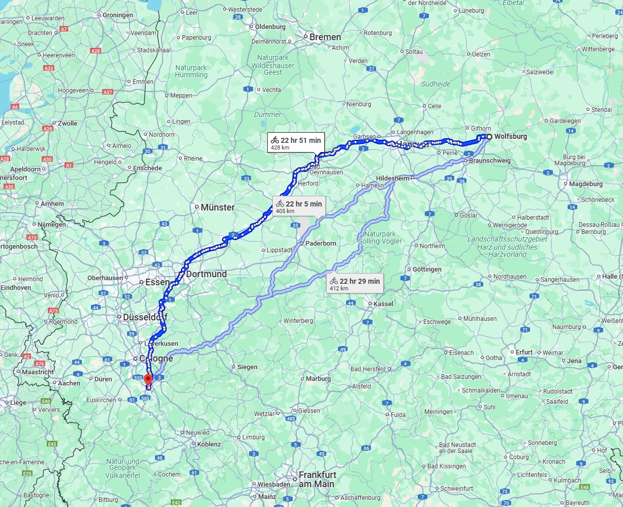 Anreise von Wolfsburg Zu Bonn Über 