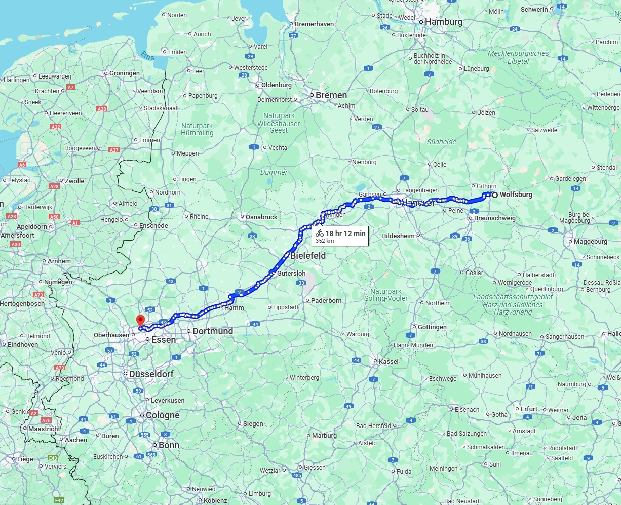 Anreise von Wolfsburg Zu Bottrop Über 