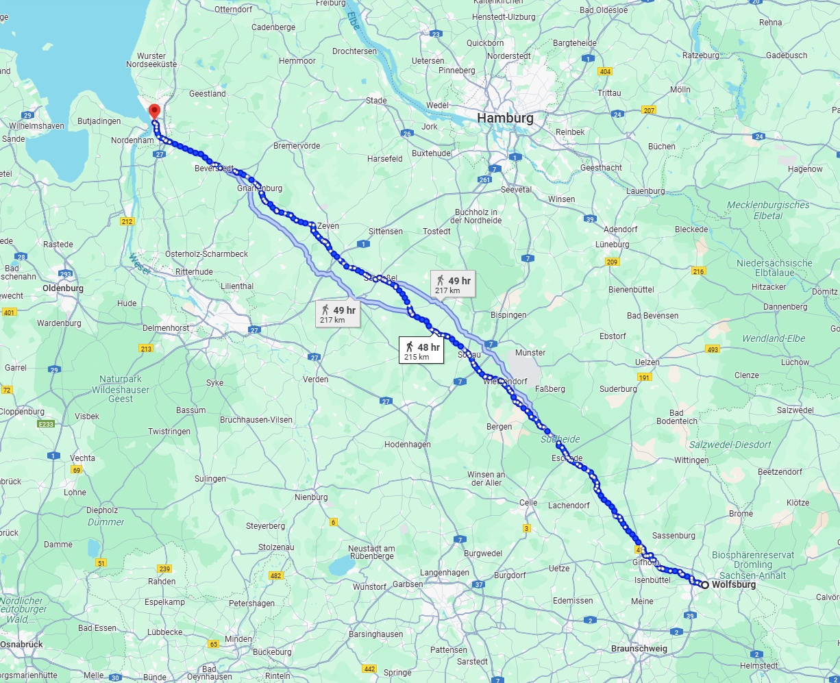 Anreise von Wolfsburg Zu Bremerhaven Über 