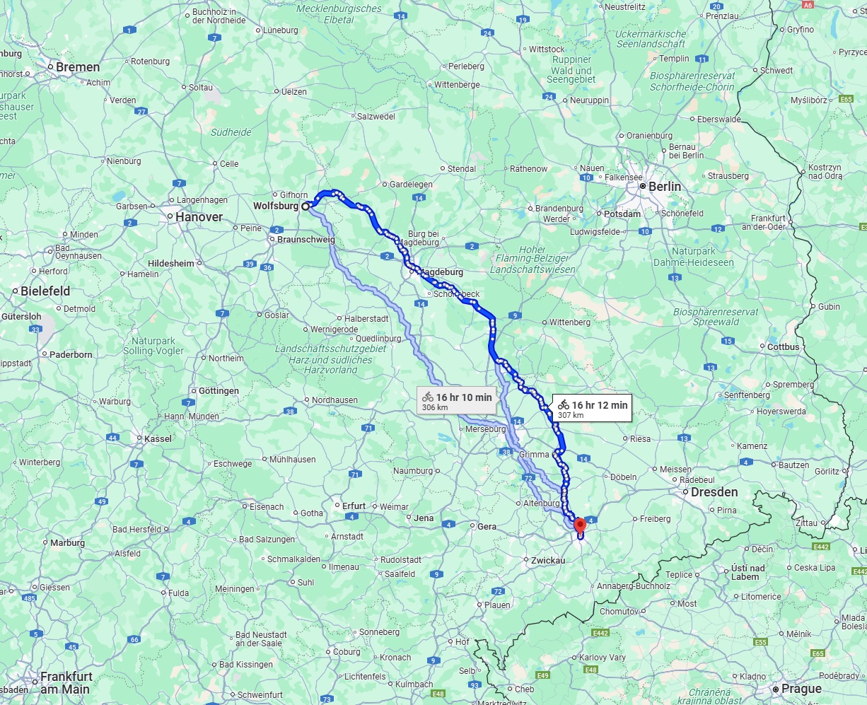 Anreise von Wolfsburg Zu Chemnitz Über 