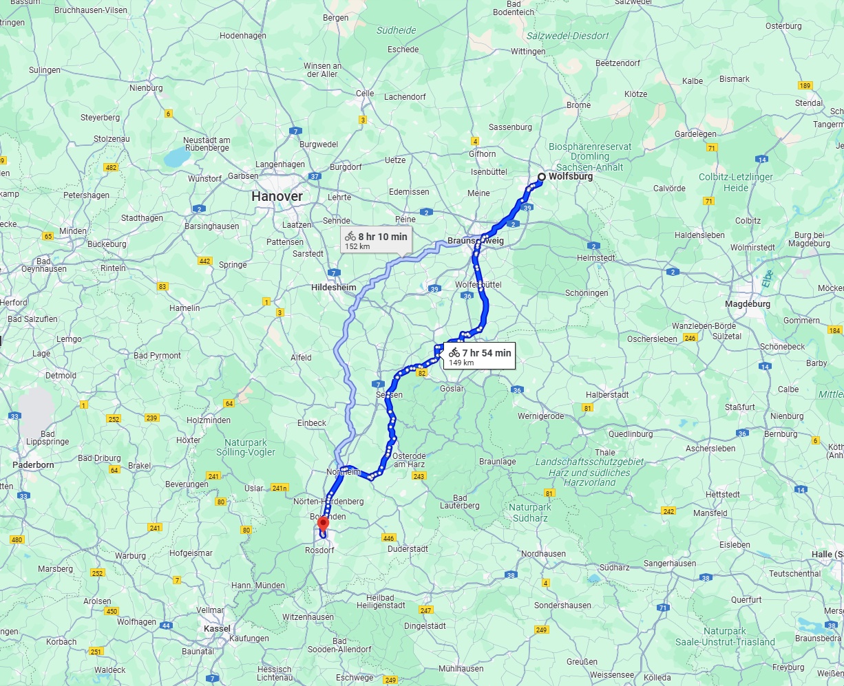 Anreise von Wolfsburg Zu Göttingen Über 