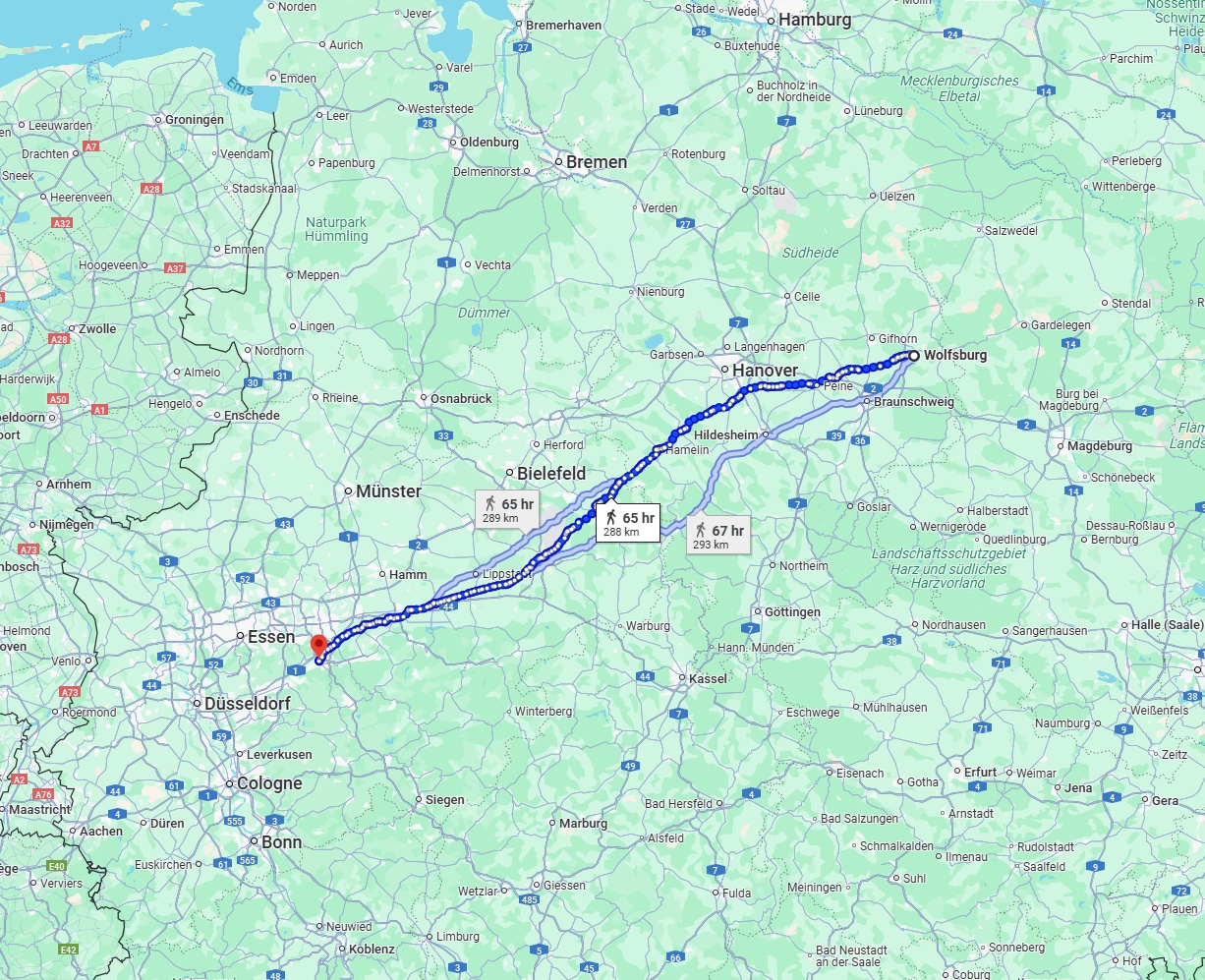 Anreise von Wolfsburg Zu Hagen Über 