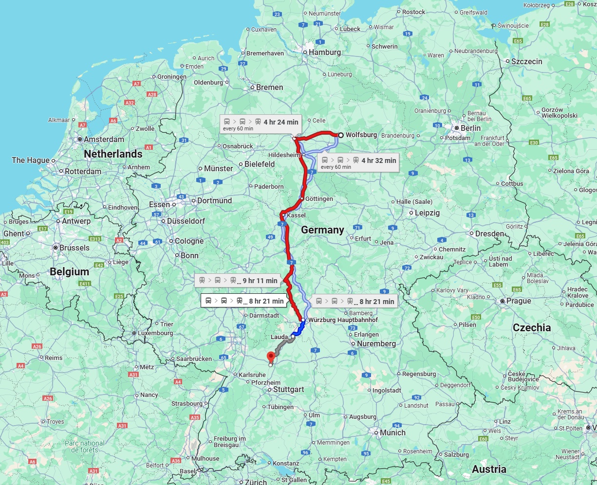 Anreise von Wolfsburg Zu Heilbronn Über 