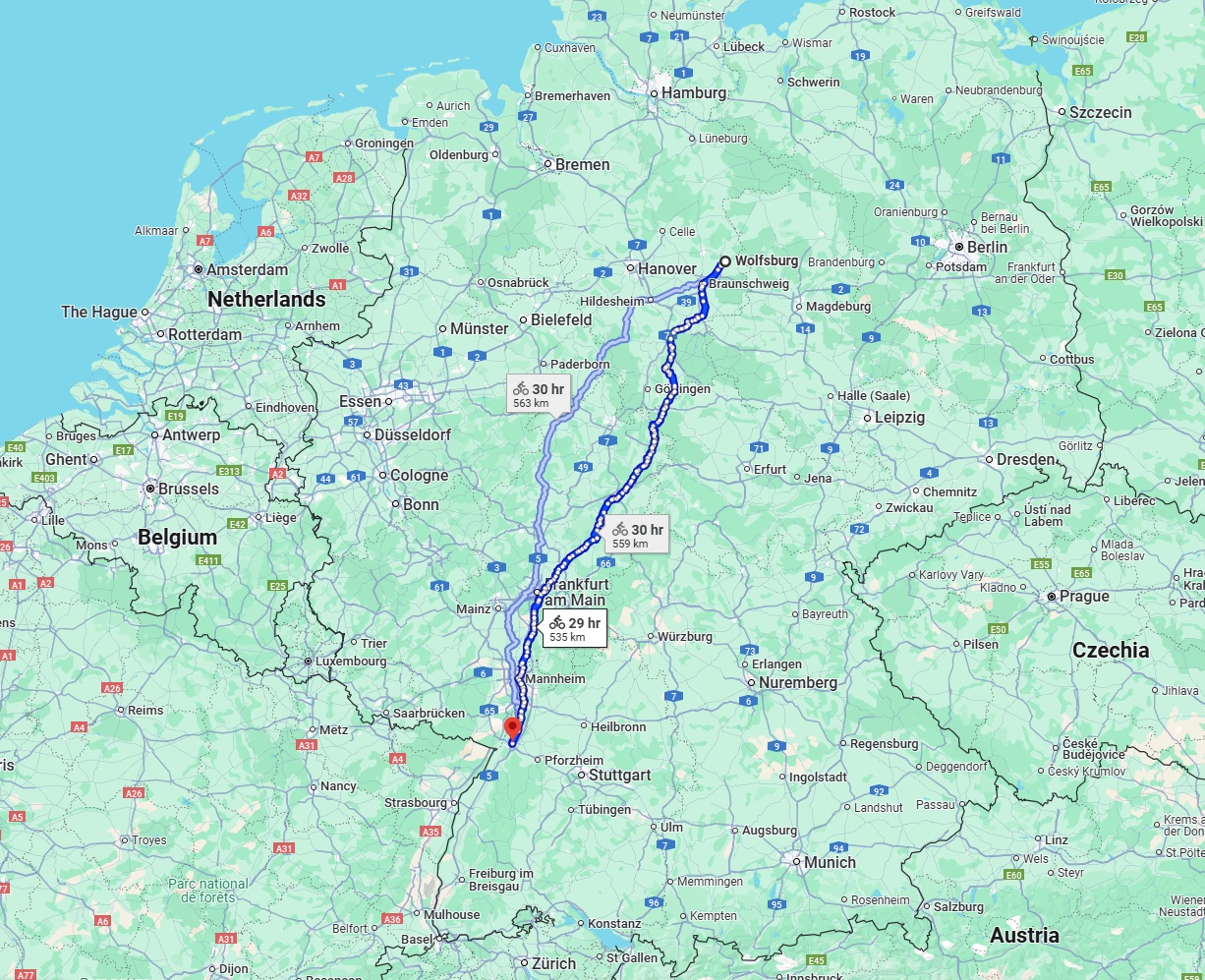 Anreise von Wolfsburg Zu Karlsruhe Über 