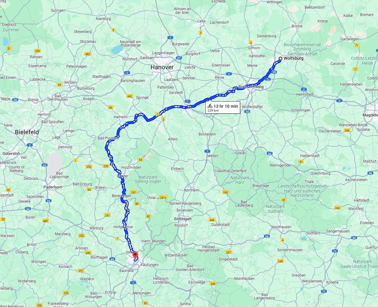 Anreise von Wolfsburg Zu Kassel Über 