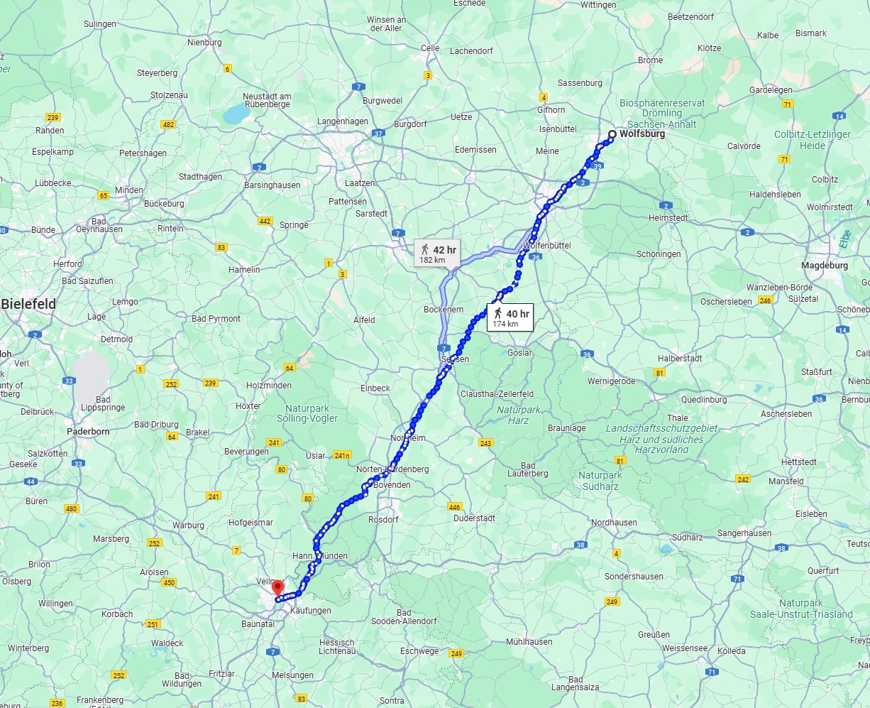 Anreise von Wolfsburg Zu Kassel Über 