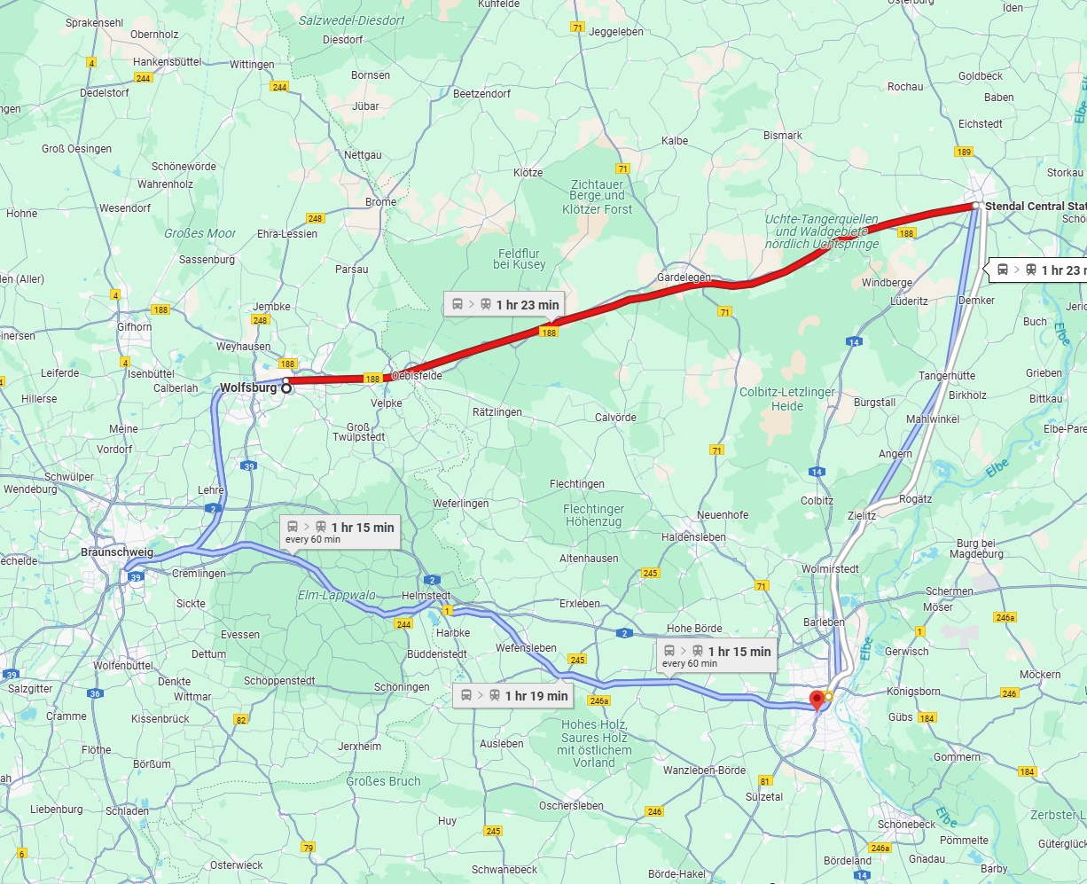 Anreise von Wolfsburg Zu Magdeburg Über 