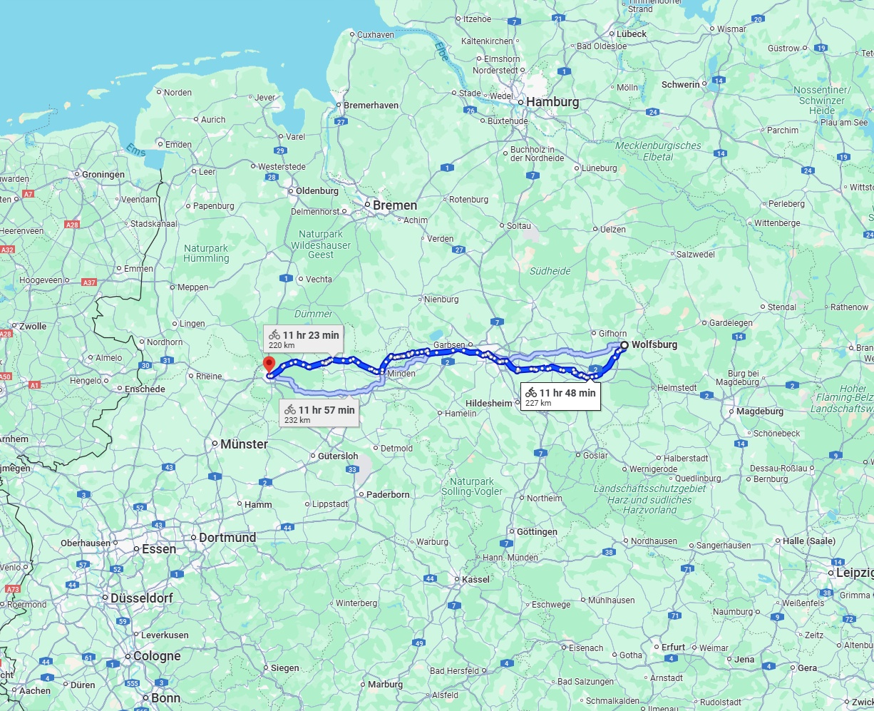 Anreise von Wolfsburg Zu Osnabrück Über 