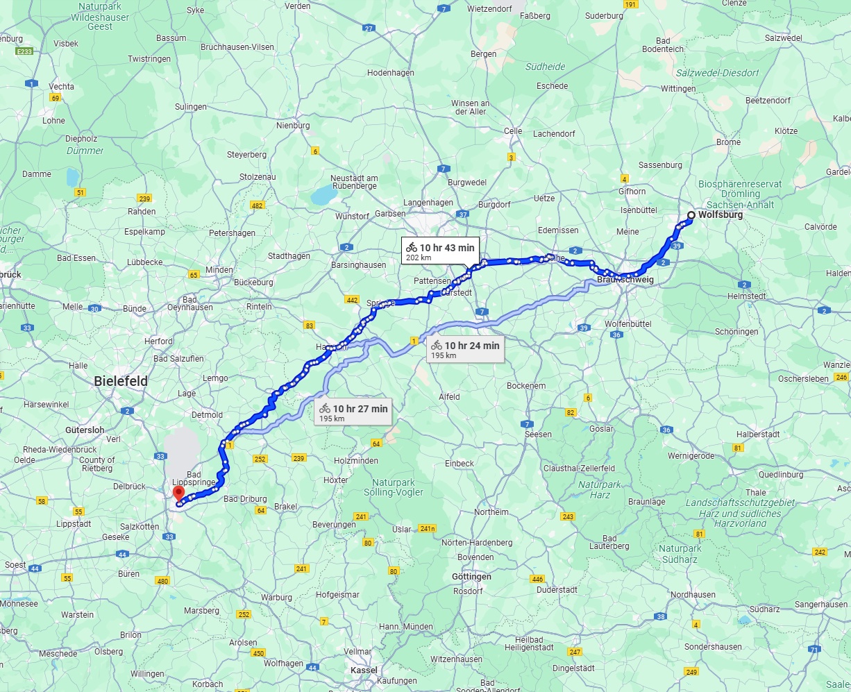Anreise von Wolfsburg Zu Paderborn Über 