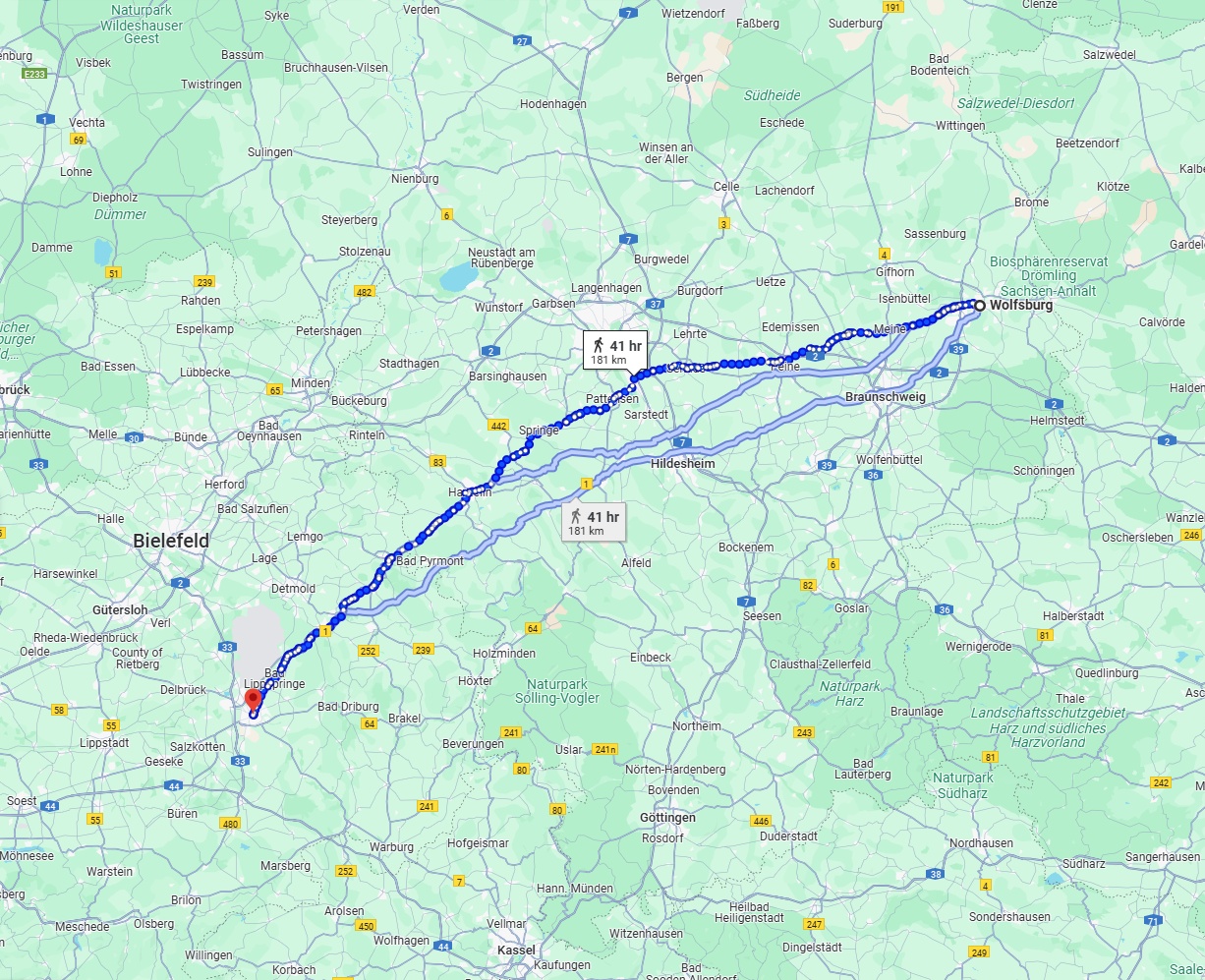 Anreise von Wolfsburg Zu Paderborn Über 