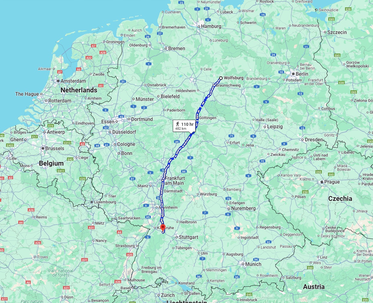 Anreise von Wolfsburg Zu Pforzheim Über 