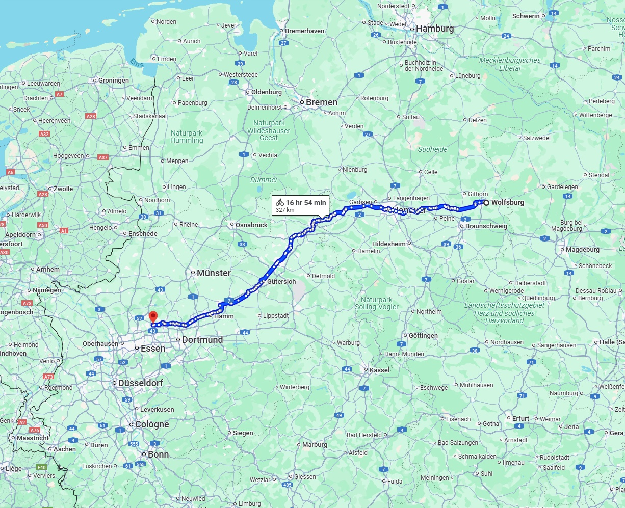 Anreise von Wolfsburg Zu Recklinghausen Über 