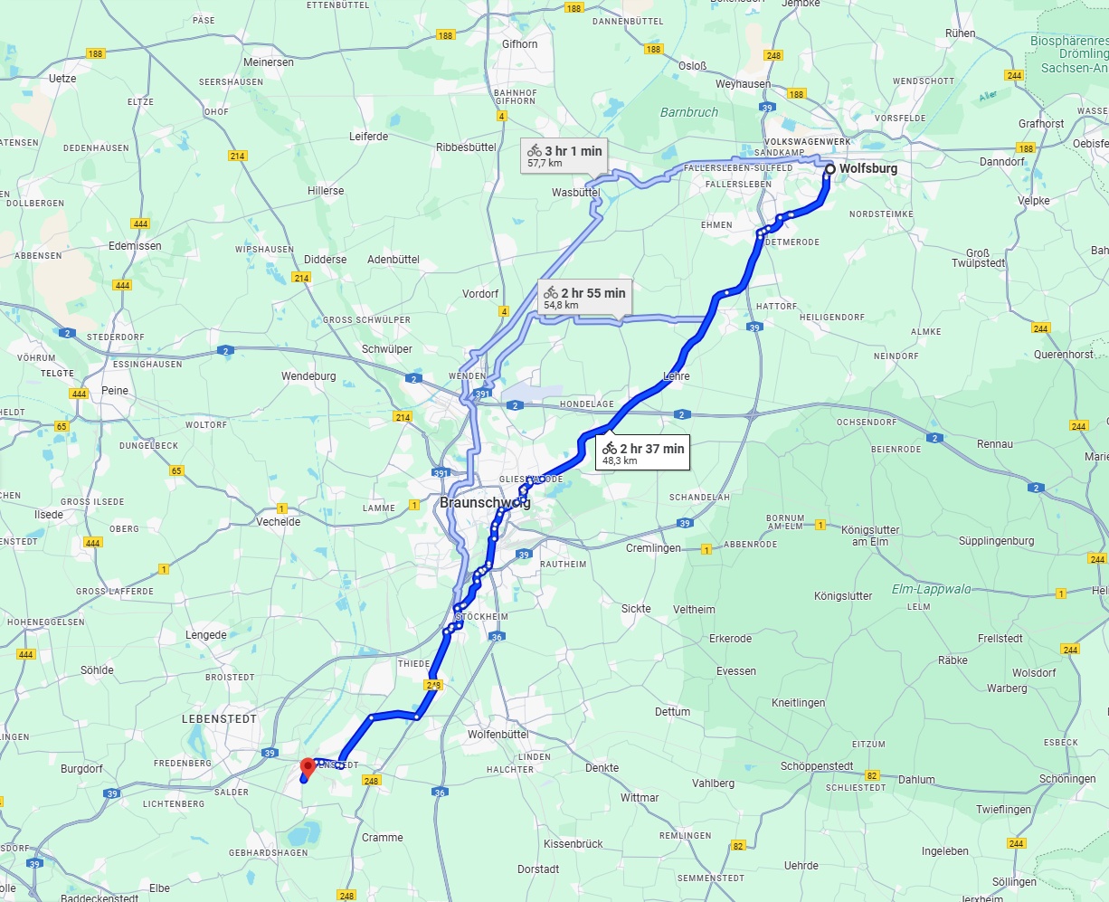 Anreise von Wolfsburg Zu Salzgitter Über 