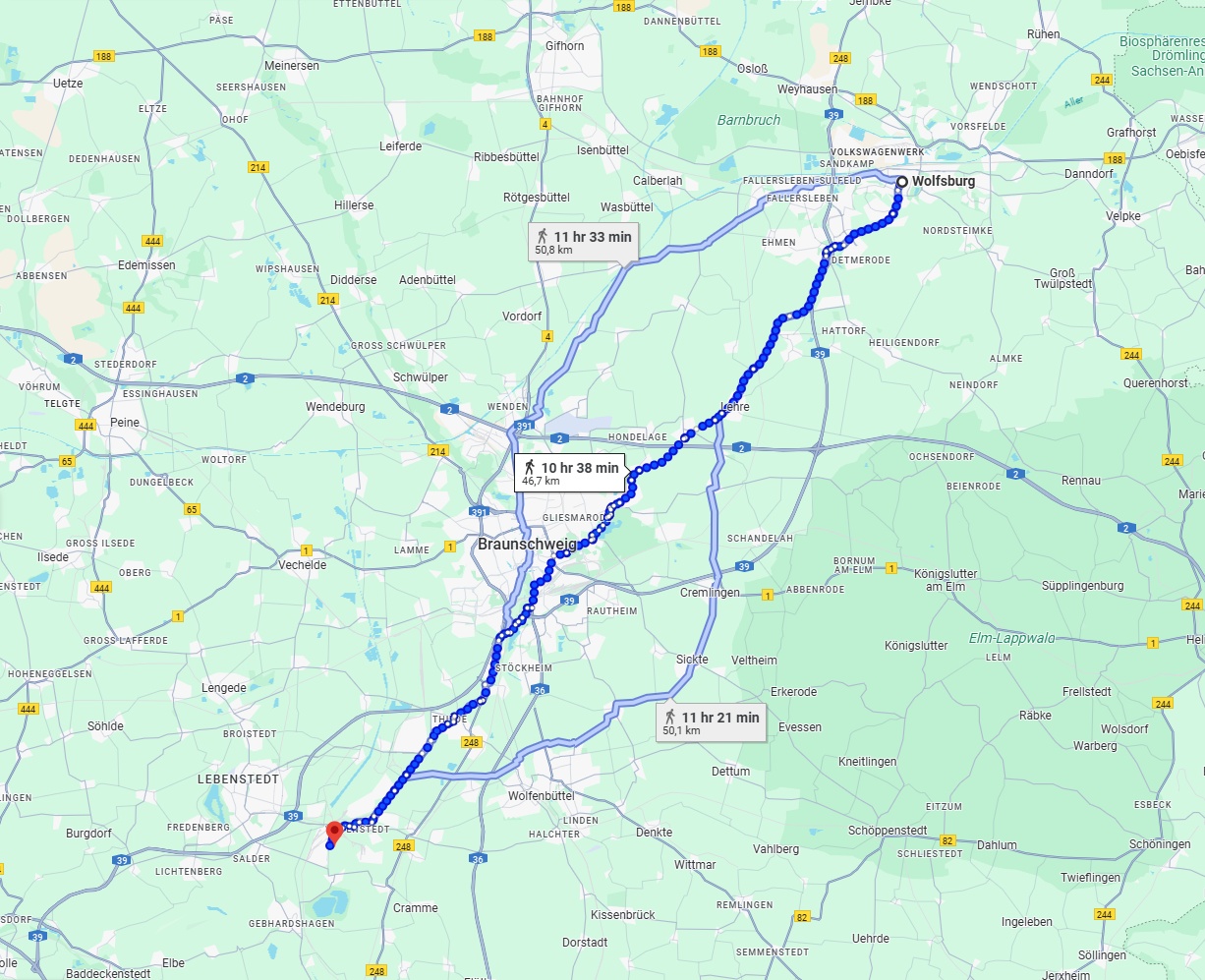 Anreise von Wolfsburg Zu Salzgitter Über 